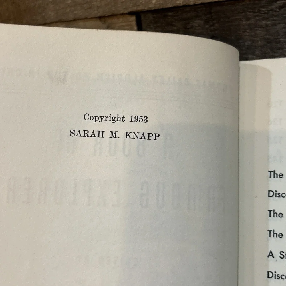 A BOOK OF FAMOUS EXPLORERS By Edwin Erle Sparks 1953Hardcover